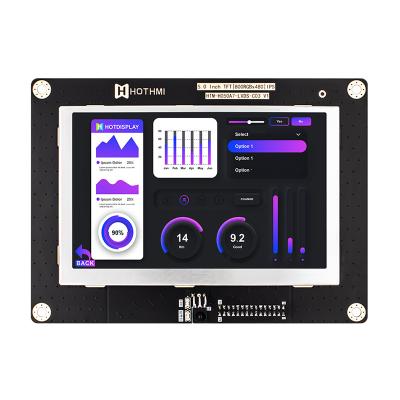 Cina Ampio quadro comandi a 5,0 pollici del modulo di TFT LCD di temperatura di IPS 800x480 LVDS in vendita