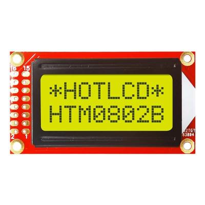 China 8X2 Character MONO LCD Display | STN+ Gray character lcd display module Background with Yellow/Green Backlight-Arduino lcd display module graphic lcd module small lcd module lcd display module Te koop