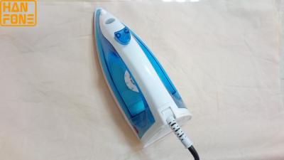 China 150W 43cm Dc Powered Appliances Plastic Steam Iron 220ºC  For Clothes Drying for sale