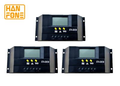 China 12V 24V 30A PWM Solar Controller , Temperature Sensing Solar System Controller for sale