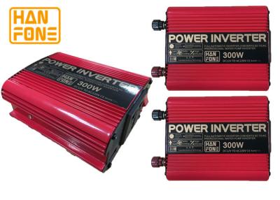 China Geänderter Auto-Energie-Inverter der Sinus-Wellen-200W mit Wechselstrom 12V zu DC 220V, rote Farbe zu verkaufen