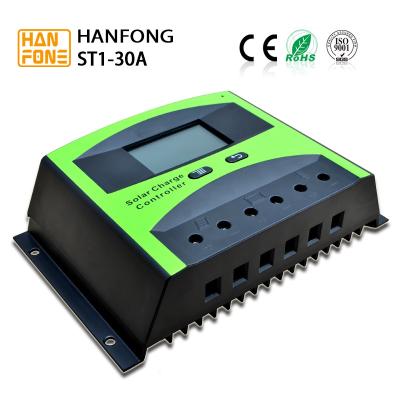 China LCD Display 12V / 24V PWM Solar Power Controller For Solar System Charge Cotroller for sale