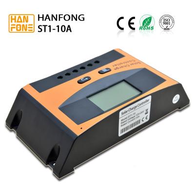 China 24V 10A PWM Solar Charge Controller High Voltage with LCD Display for sale