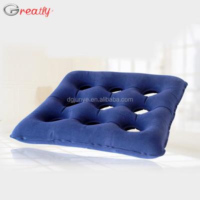 China Anti-Decubitus Flock Inflatable Cushion In Office Chair Back Cushion for sale