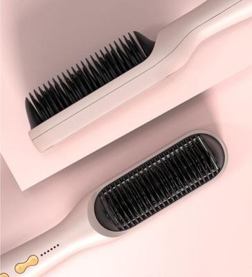 China 2023 Waterproof Hot Sale Heating Hair Straightener Brush Electric Hair Straightener Comb for sale