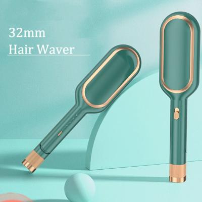 China Hair Care Logo Hair Styling Tool Custom Korean Style Big Bun Hair Curler Barrel Wand Multi Loop With Led Display for sale