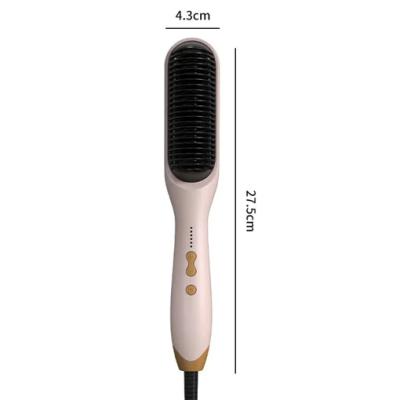 China Ceramic Coating Comfortable Multi-Function Hot Comb Heater PTC Magic Wand Hair Brush Curling Fast Curling Curler for sale