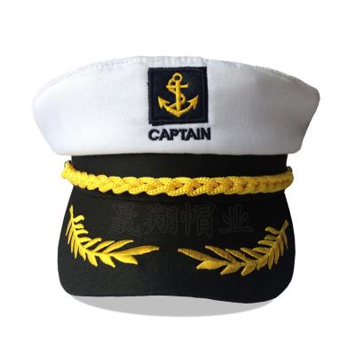 China Picture Hat Navy Manufacturers Wholesale White Captain Hat Snapback Adjustable Sea Navy Costume Accessory for sale