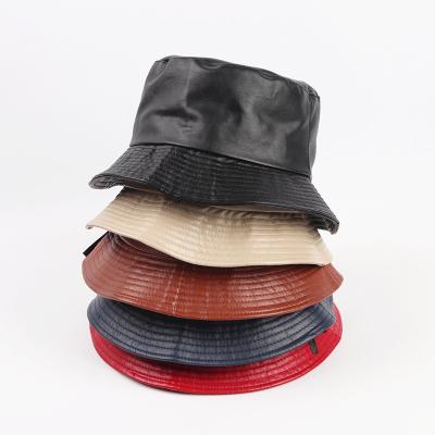 China Custom Fashion Fashion Hats Printed And Embroidered PU Fisherman High Quality Caps Bucket Hats Logo for sale