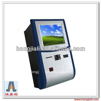 China Clear Touch Screen Jukebox 17inch New Wall Mounted Internet Computer Kiosk For Payment Terminal for sale