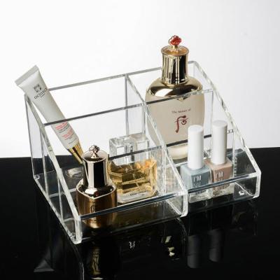 China Viable Clear Square Makeup Organizer Acrylic Cosmetic Storage for sale