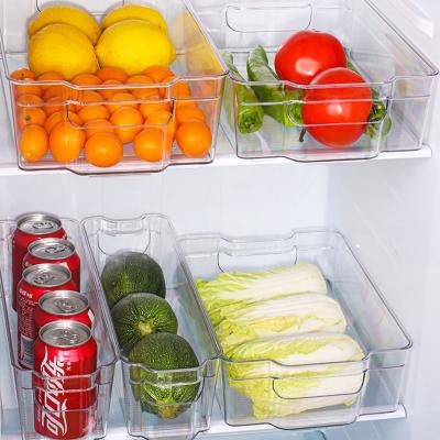 China Transparent Plastic Freshness Preservation Fridge Refrigerator Food Storage Box for sale