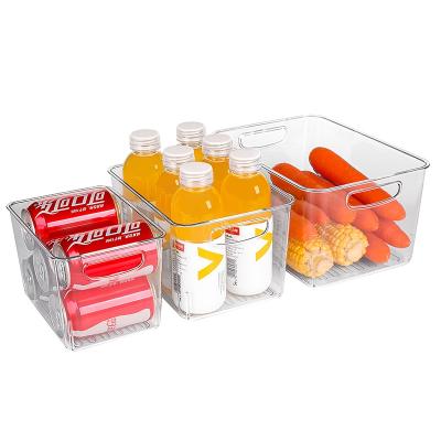 China Freshness Preservation Rectangle Food Storage Containers High Quality Plastic Crisper Storage Box for sale