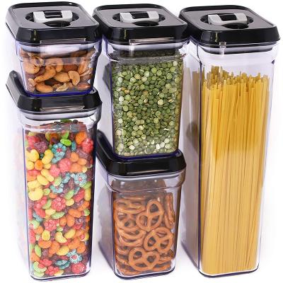 China Freshness Preservation Plastic Storage Box Container Plastic Food Rice Storage Container With Airtight Lid for sale