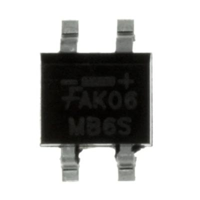 China BRIDGE RECT 1P 600V 500MA 4SOIC in stock MB6S original diode bridge rectifier single phase SOIC-4 MB6S for sale