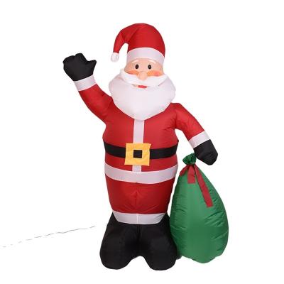 China Popular Christmas Gift 180cm Christmas Decoration Santa Inflatable Outdoor Element Blow Up Inflatables For Outdoor Yard Garden Lawn Decoration for sale