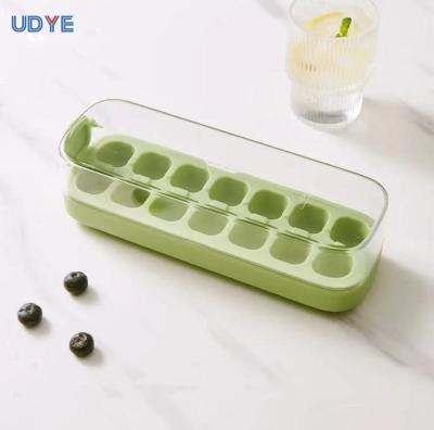 China Ice Cube Making 7-Hole 14-Hole and 21-Hole Pressing Ice Box Silicone Ice Making Model for sale