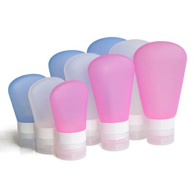 China Kit de frasco de viagem de silicone de conveniência Volume 37ml / ou personalizado 89ml Amostra Amostra grátis à venda