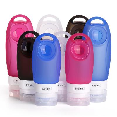 China 60M Volume Personal Care Industrial Leak Proof Silicone Travel Bottle Set TB02 Kit for sale