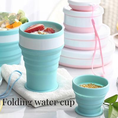 China Novel Style Outdoor Folding Water Cup for Sports and Travel Tea Cup Camping Novel Design for sale