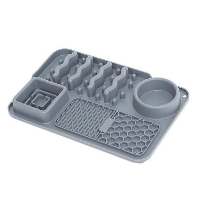 China Customizable Silicone Pet Bowl Lick Mat for Slow Eating and Anti-Obesity Training for sale