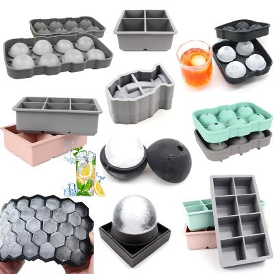 China Silicone Ice Cube Tray for Making Whiskey Ice Balls BPA-Free Food Grade Material for sale