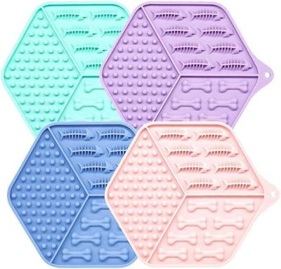 China Item Type Pet Slow Feeder Mat Customized Licking Pad for Dogs and Cats Silicone Mat for sale