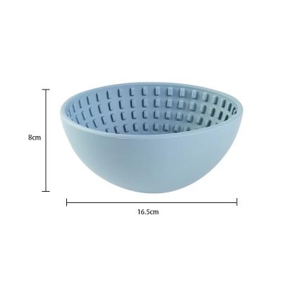 China Pet Feeding Bowl Round Silicone Dog Bowl Slow Feeder for Healthy Eating Interactive Feeder for sale