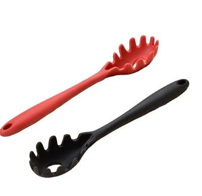 China Non-stick Portable Silicone Pasta Spoon for Cooking Eco-friendly Kitchen Utensil for sale