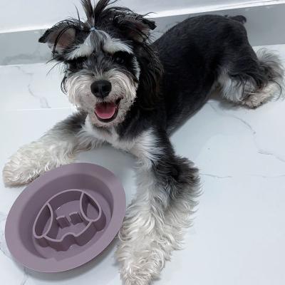 China Voltage Not Applicable Silicone Dog Lick Bowl Interactive Slow Feeder Design for sale