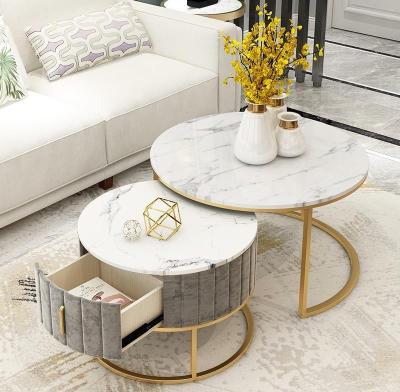 China Convertible Sofa Furniture Luxury Marble Top Coffee Table for sale