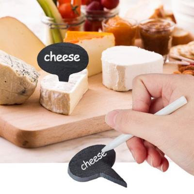 China 6 stocked slate labels +1pencil slate cheese marker labels tableware homeware set for sale