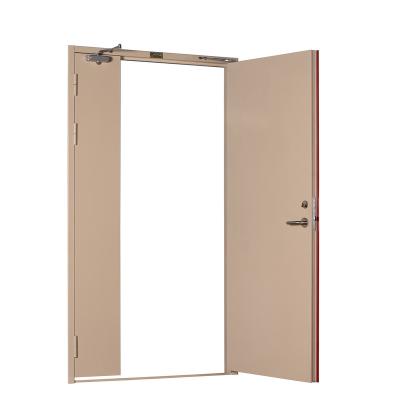 China Rated Fire Protection Factory Wholesale Fire Door Safety Emergency Exit Fire Resistant Fireproof Steel Commercial Door for sale