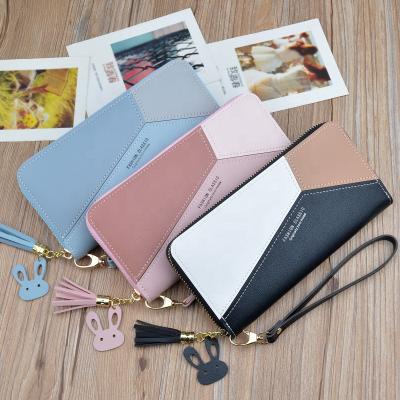 China Waterproof 2021 Latest Fashion Ladies Long Zipper Female Card Holder Wallet Cell Phone Clutch Purse Wholesale for sale