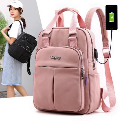 China With USB Student Backpack Laptop Rucksack Handbag School Bag For Travel Management School Shoulder Backpack Rucksack Rising Pockets for sale