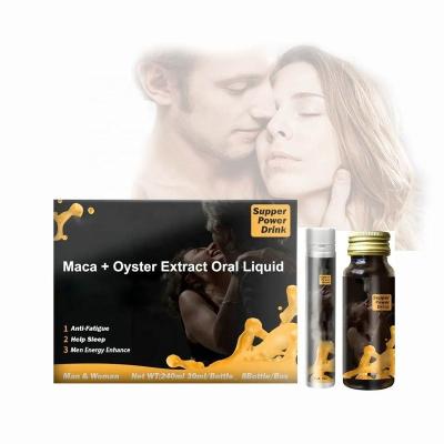 China Supply OEM/ODM Vegan Energy Supporters Natural Herbal Ginseng Maca Oyster Extract Oral Liquid For Men To Boost Immunity for sale