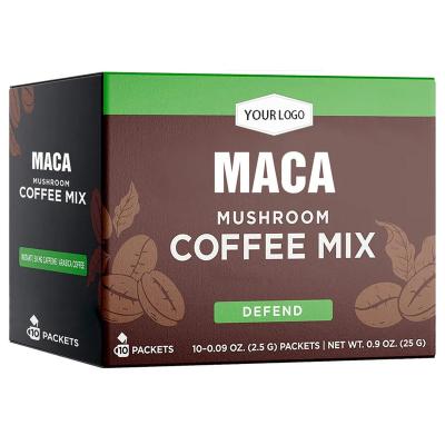 China Supply of Private Label Herbs Energy Coffee Mushroom Energy Instant Coffee Maca Coffee for Men for sale