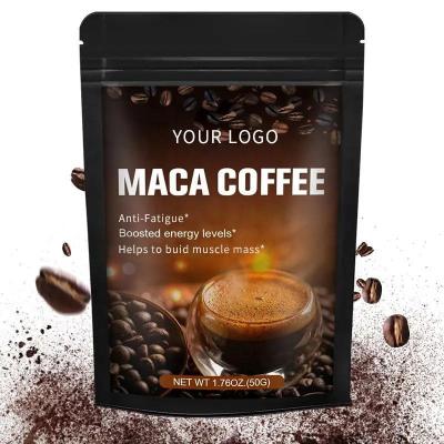 China OEM Supply Natural Herbal Energy Organic Black Maca Boosts Forces And Boosts Muscle Building Maca Power Coffee for sale