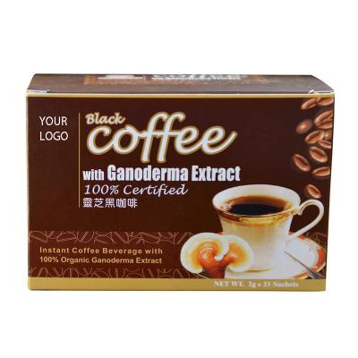 China Supplying Instant Labor Energy Coffee Mushroom Coffee Powder Black Coffee Ganoderma Organic Energy Extract OEM/ODM For Men for sale