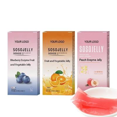 China OEM/ODM Weight Loss Detox Enzyme Fruit and Vegetable Jelly Stick Peach Flavor Jelly Healthy Diet Stick Diet for sale