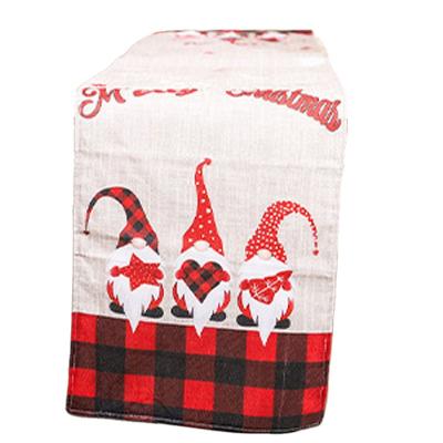 China Jacquard Christmas Decorations Gifts Double Table Runner Linen Table Cloth for sale