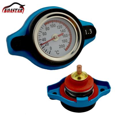 China 0.9 Bar 1.1 Bar 1.3 Bar Pressure Japan Car Radiator Thermostatic Tank Cap Size With Thermometer 9mm / 15mm for sale