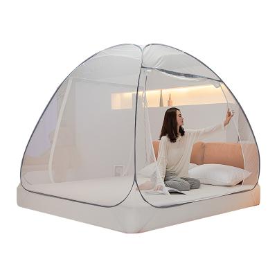 China Convenient New Fashionable Yurt Tent Foldable Foldable Mosquito Net For Adults And Children Bed Free Installation Net for sale