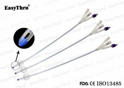 China 3 Way 100% Silicone Foley Catheter With Balloon Urethral Catheter Fr14 To Fr24 Urology Tube for sale