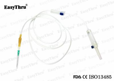 China Transparent Disposable Infusion Set 100ml / 200ml Volume 6ml / 8ml Flow Rate for sale