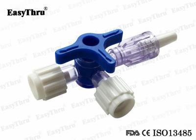 China Plastic Three Way Stopcock Disposable , Medical 3 Way Stopcock With Luer Lock for sale