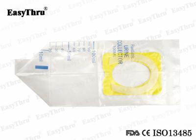 China Custom Disposable Urinary Catheter / Adhesive Infant Pediatric Urine Collection Bag 100ml for sale