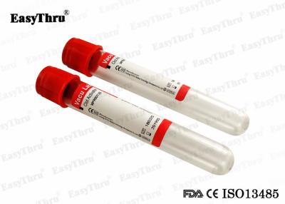 China Clot Activator Vacuum Blood Collection Tubes Red Cap 2.0ml To 10.0ml Volume for sale