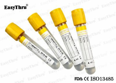 China tubos de la colección de la sangre del amarillo de 2ml 3ml 3.5ml grado médico de 13 x de 75m m el 100% en venta