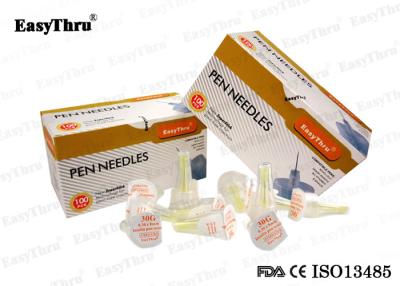 China 100% Medical Grade 30G * 8mm Safety Pen Needles , Disposable Diabetic Insulin Needles Syringe Needle for sale